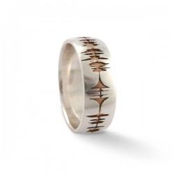Create a one of a kind soundwave ring using your own personally recorded sound wave