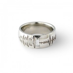 Create a one of a kind soundwave ring using your own personally recorded wave form