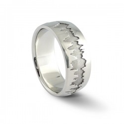 Create a one of a kind soundwave ring using your own personally recorded voice message. These unique waveform ring are all one of a kind pieces create to last lifetimes.